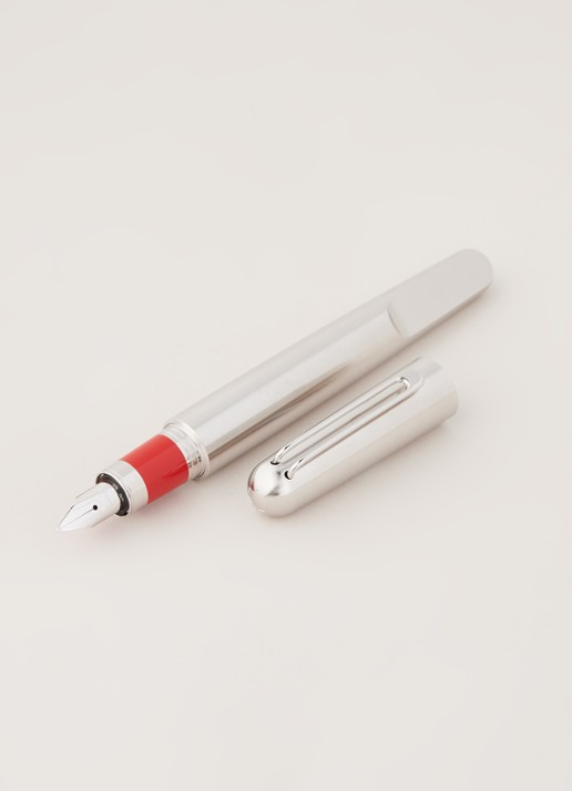 Montblanc M RED Signature vulpen - voorkant 3 zilver
