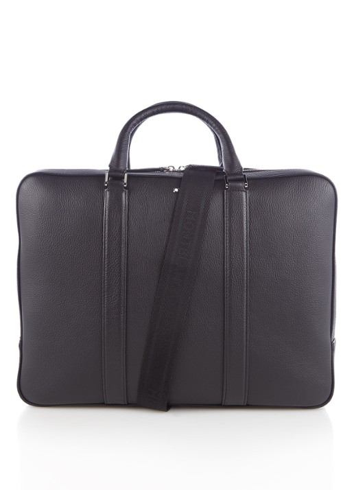 Montblanc Meisterstück Soft Grain businesstas van leer - voorkant zwart