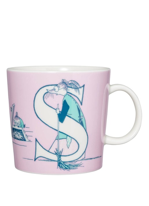 Moomin Arabia Moomin ABC S mok 40 cl - voorkant roze