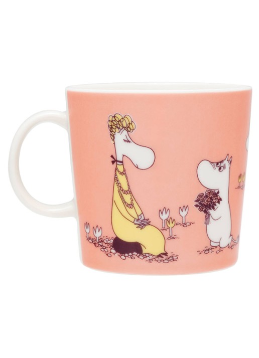 Moomin Arabia Moomin ABC U mok 40 cl - voorkant 2 roze