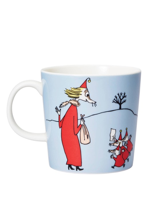 Moomin Arabia Moomin Fillyjonk kopje 30 cl - voorkant 2 blauwgrijs