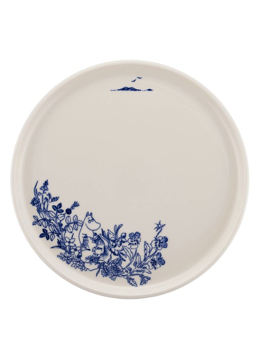 Moomin Arabia Moomin Haru dinerbord 25 cm - voorkant blauw