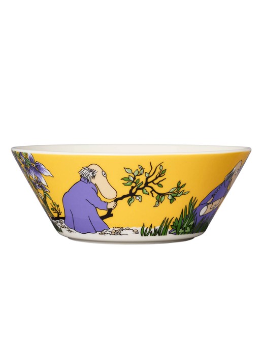Moomin Arabia Moomin Hemulen kom 15 cm - voorkant 2 geel