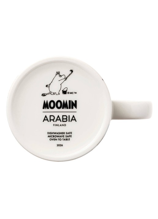 Moomin Arabia Moomin Holiday Rush mok 30 cl - achterkant 3 orange