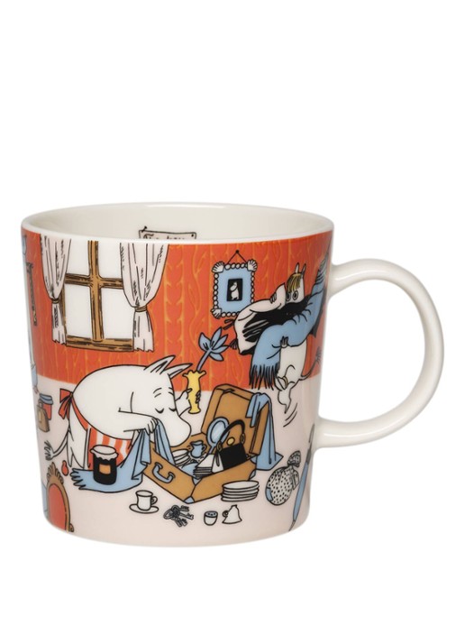 Moomin Arabia Moomin Holiday Rush mok 30 cl - voorkant 2 orange
