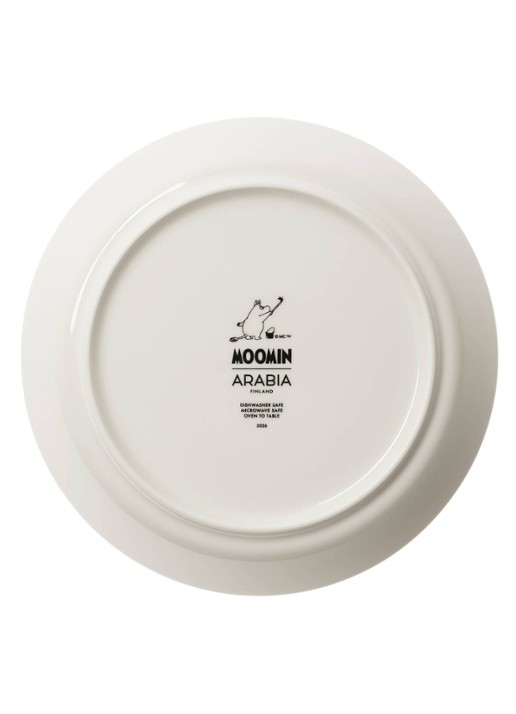 Moomin Arabia Moomin Holiday Rush ontbijtbord 19 cm - voorkant 2 orange