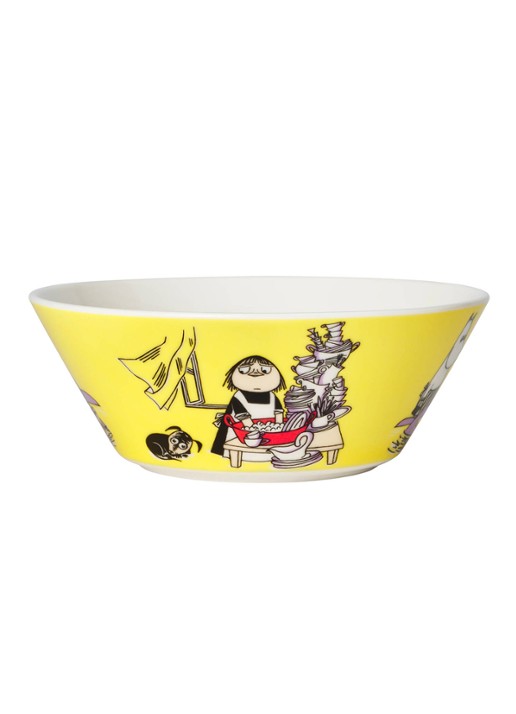 Moomin Arabia Moomin kom 15 cm - voorkant 2 geel