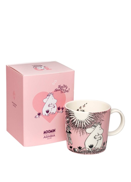 Moomin Arabia Moomin Love mok 30 cl - achterkant 3 roze