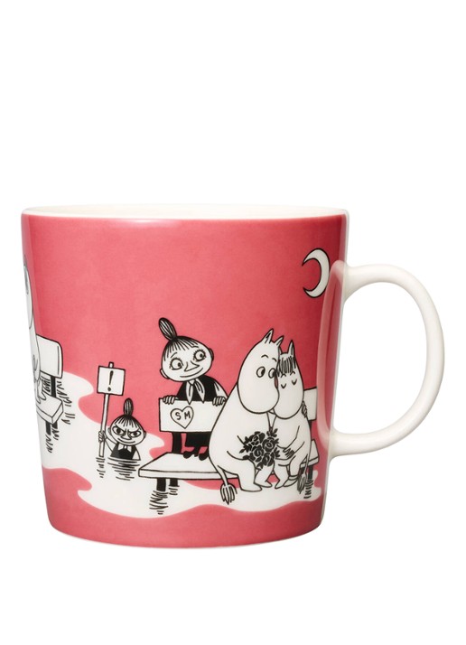 Moomin Arabia Moomin mok 40 cl - voorkant 2 roze