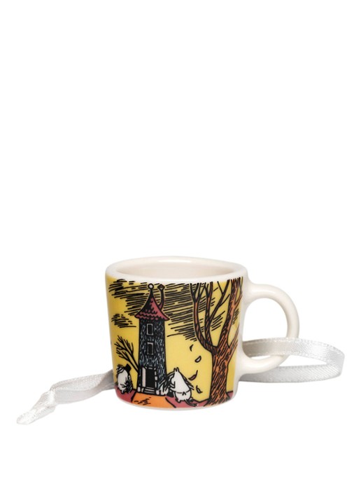Moomin Arabia Moomin's Day mini mok 4,5 cm set van 4 - achterkant gebroken wit