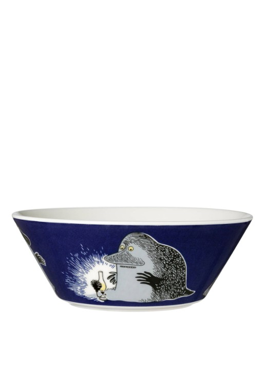 Moomin Arabia The Groke Moomin kom 15 cm - voorkant donkerblauw