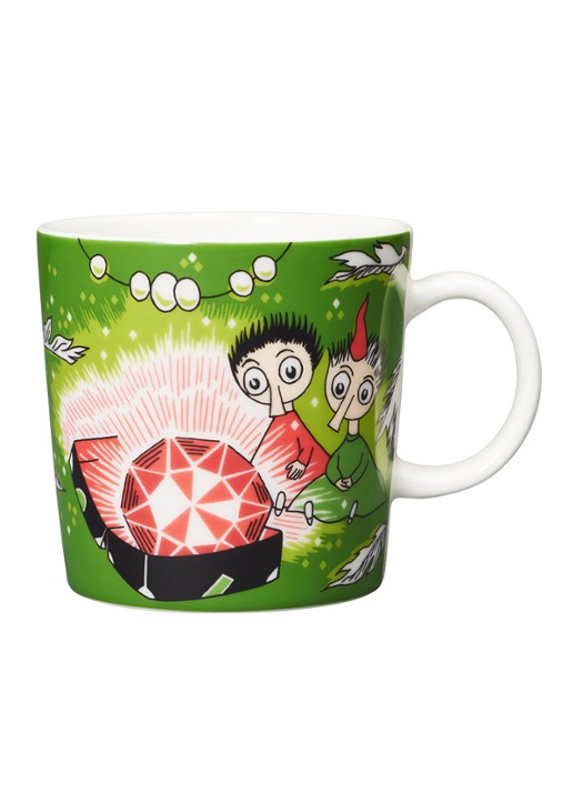 Moomin Arabia Thingumy and Bob Moomin kopje 30 cl - voorkant groen