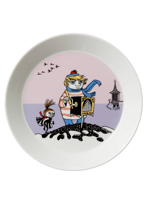 Moomin Arabia Too-ticky Moomin ontbijtbord 19 cm - voorkant lavendel