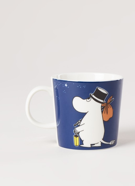 Moominpappa Moomin kopje 30 cl - detail donkerblauw
