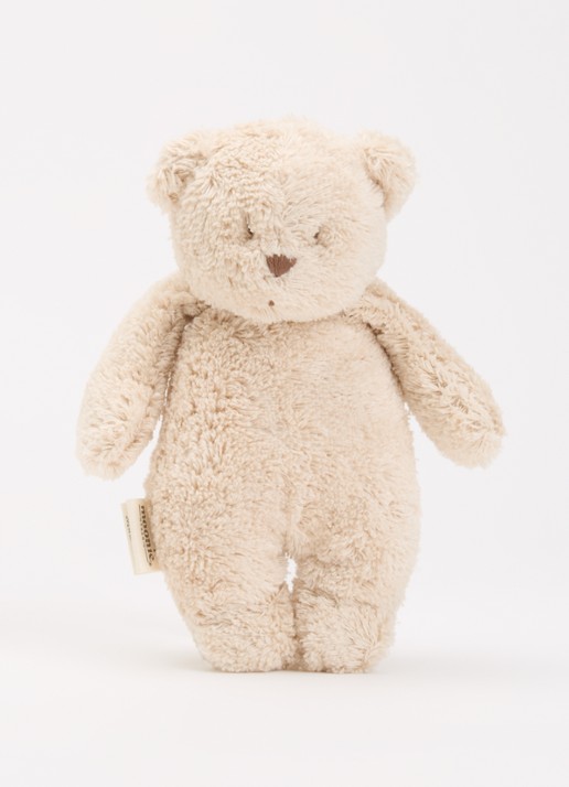 Moonie Sensory Little Teddy knuffel 20 cm - voorkant 2 gebroken wit