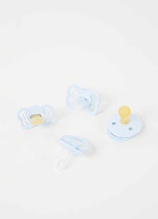 Moonie Try-It speen in 4-pack - voorkant 2 lichtblauw