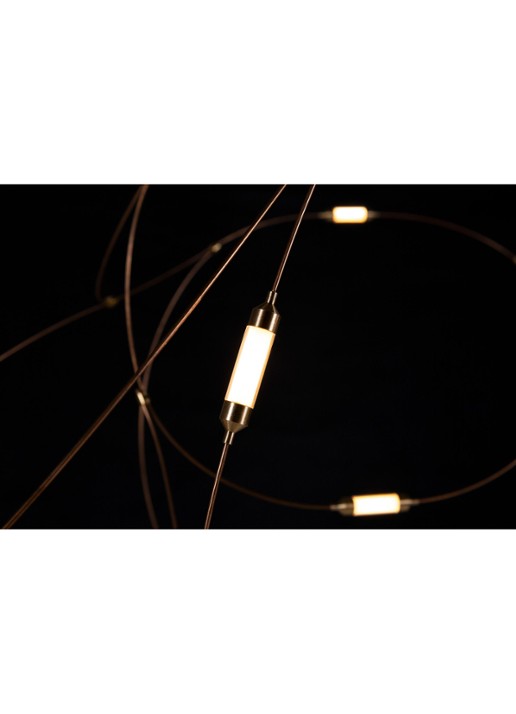 Moooi Flock of Light 11 hanglamp LED 80 x 65 cm - detail 6 koper