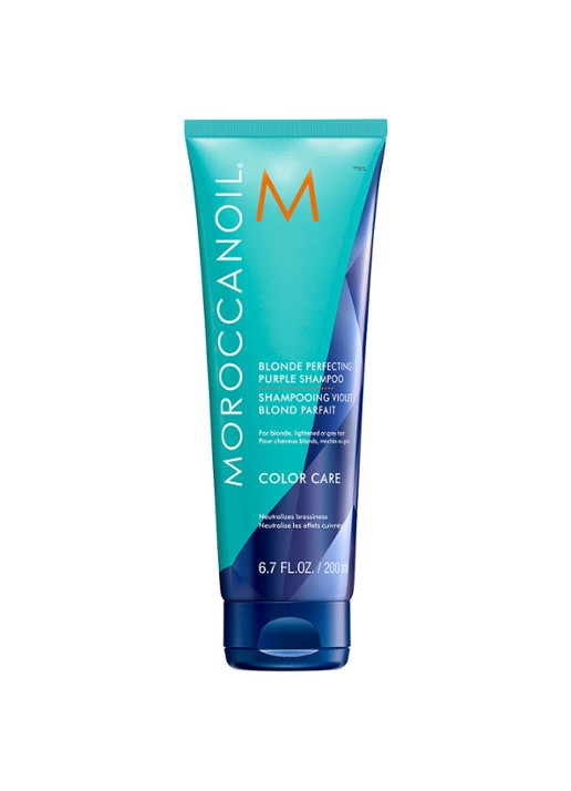 Moroccanoil Blonde Perfecting Purple Shampoo - zilvershampoo