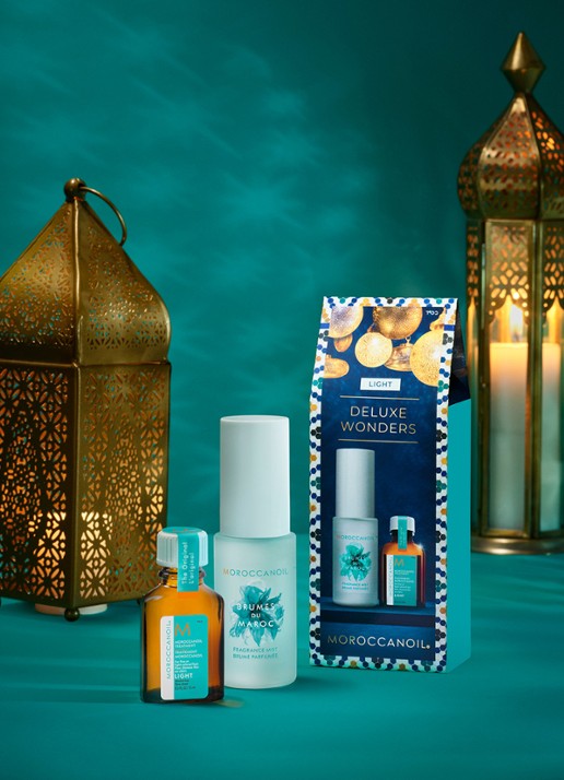 Moroccanoil Deluxe Wonders Stocking Stuffer Gift Set 2023 Light - Limited Edition verzorgingsset - voorkant 2 undefined