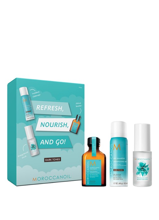 Moroccanoil Refresh, Nourish & Go Kit Dark Tones - verzorgingsset