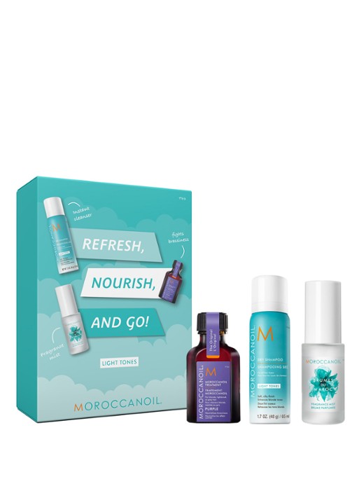 Moroccanoil Refresh, Nourish & Go Kit Light Tones - verzorgingsset