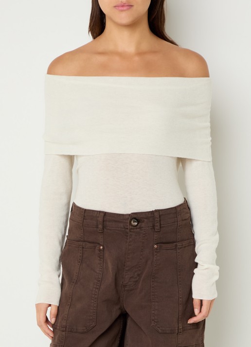 Mos Mosh Bouch off shoulder top van wol