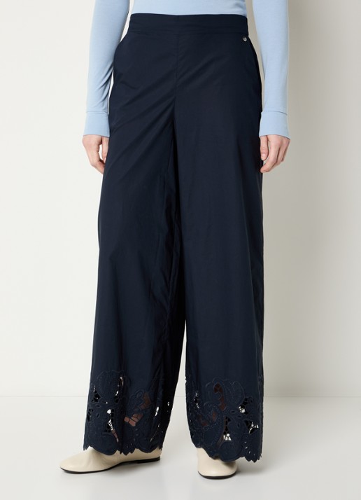 Mos Mosh Heime high waist wide fit broek met steekzakken