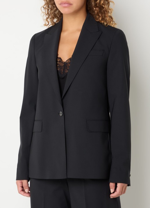 Mos Mosh Lucey blazer in wolblend met klepzakken