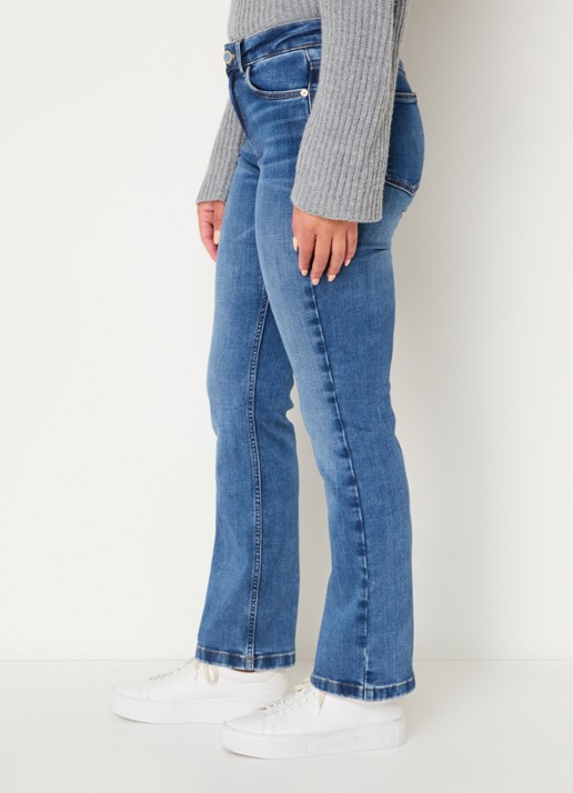 Mos Mosh MMAshley Imera high waist slim fit jeans met steekzakken - detail 5 indigo