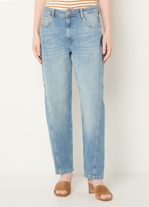 Mos Mosh MMAymen Galleon high waist straight leg jeans met steekzakken