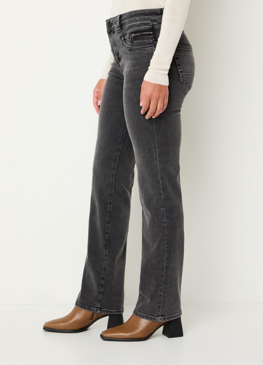 Mos Mosh MMCarla Naomi Deluxe high waist slim fit jeans met gekleurde wassing - detail 3 donkergrijs