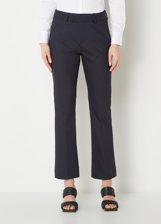Mos Mosh MMEllen mid waist straight fit cropped chino met steekzakken