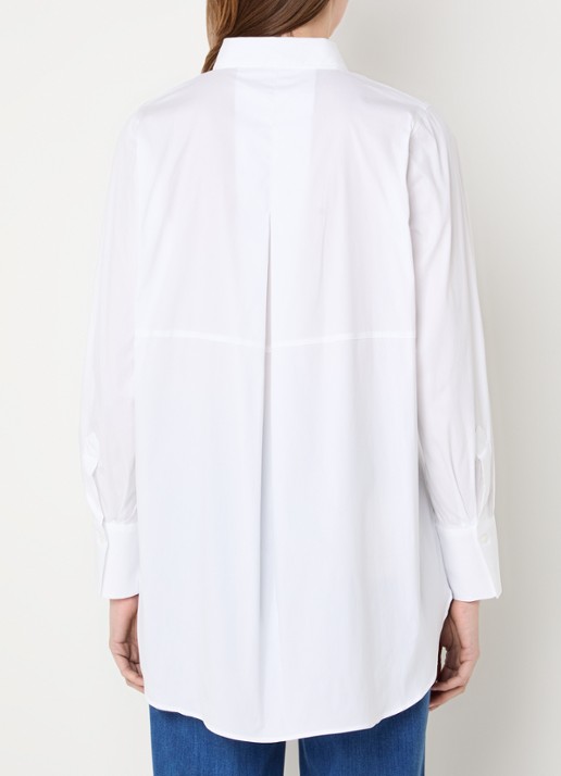 Mos Mosh MMEnola blouse met stretch - achterkant 3 wit