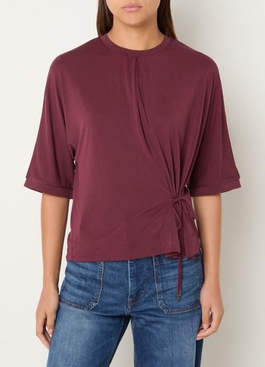 Mos Mosh MMJuana T-shirt met gestrikt detail