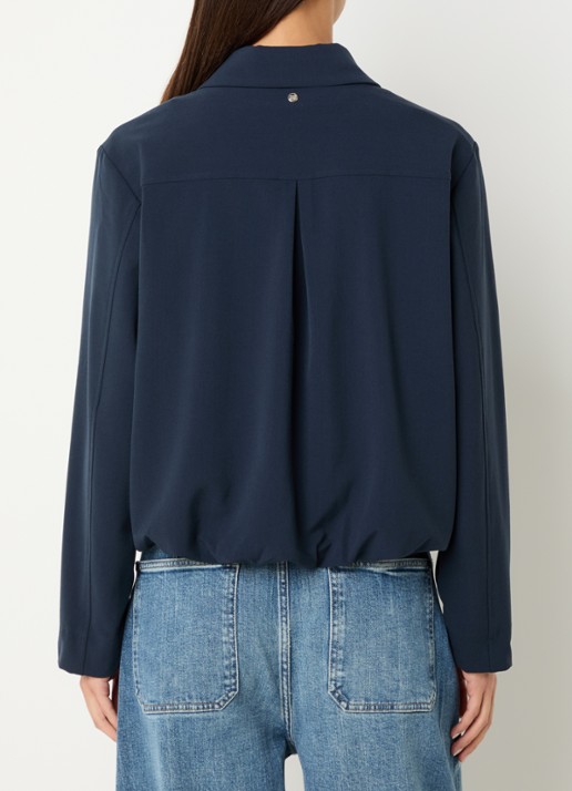 Mos Mosh MMKarmen Panama jack met kraag - achterkant donkerblauw