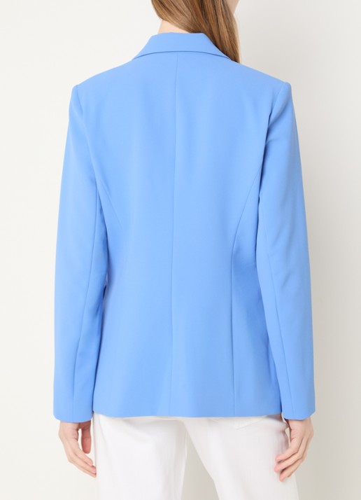Mos Mosh MMLeonora Miley blazer met klepzakken - achterkant blauw