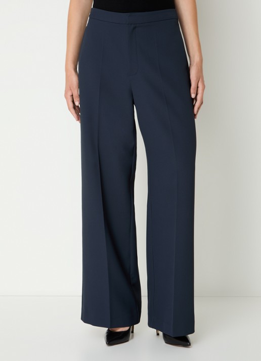 Mos Mosh MMLeya Miley high waist wide fit pantalon met steekzakken