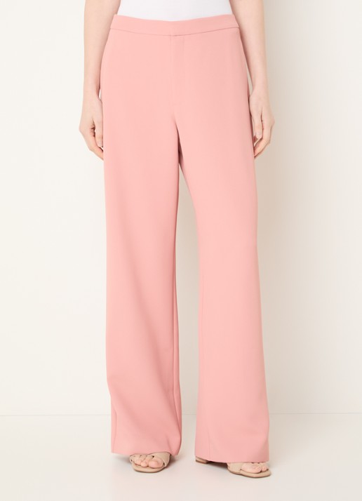 Mos Mosh MMLeya Miley high waist wide fit pantalon met steekzakken