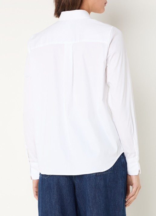 Mos Mosh MMMartina blouse met stretch - achterkant 2 wit