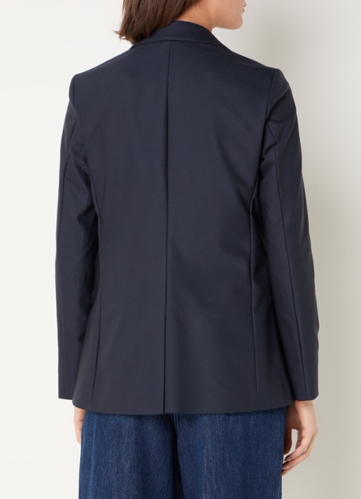 Mos Mosh MMMary Night blazer met klepzakken - achterkant 3 donkerblauw
