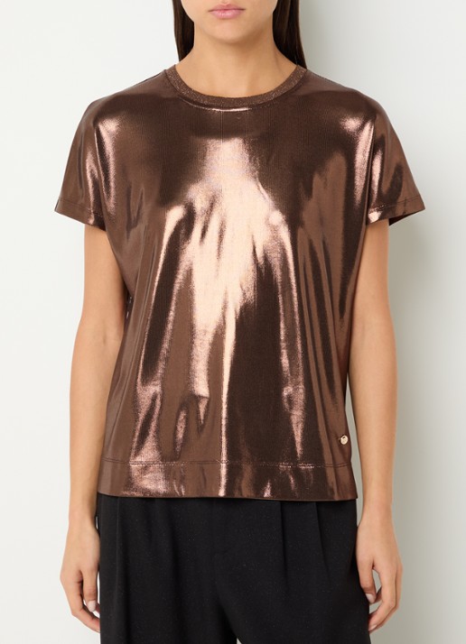Mos Mosh MMNivola top met metallic finish