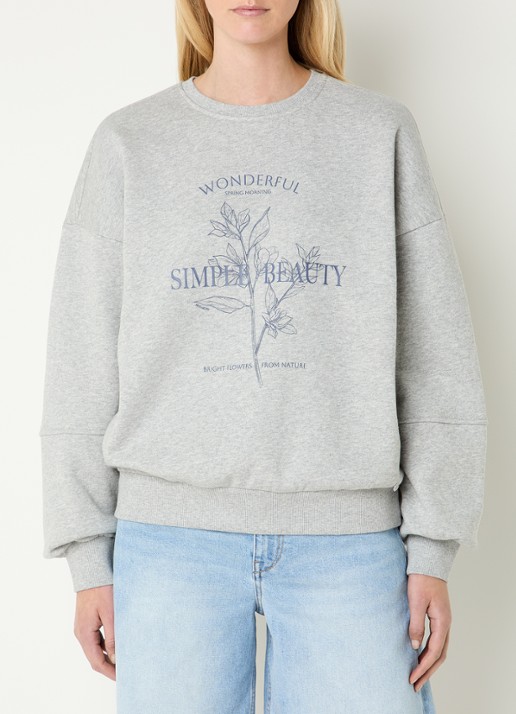 Mos Mosh MMRafia sweater met logoprint