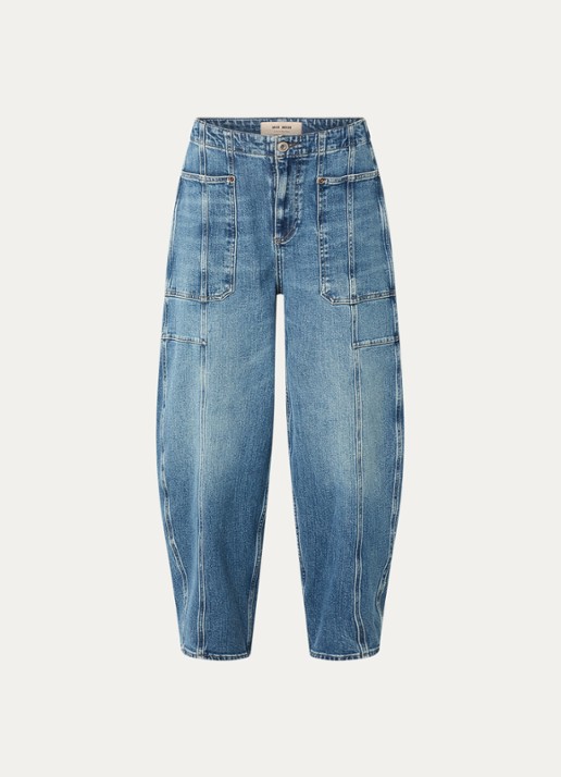 Mos Mosh MMRosy Galleon boyfriend jeans met medium wassing - voorkant 5 indigo