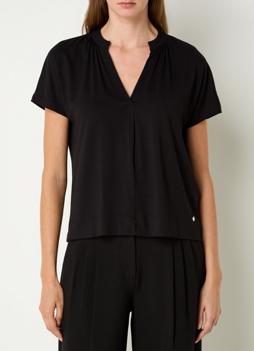 Mos Mosh MMShira T-shirt met V-hals