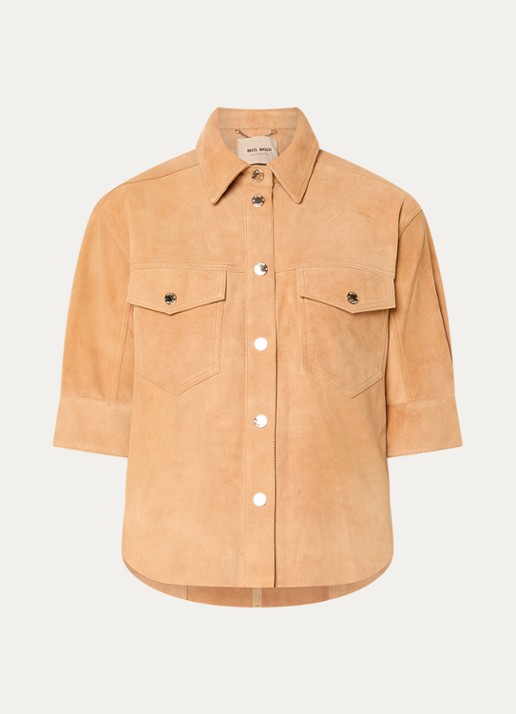 Mos Mosh MMSigga blouse met borstzakken - voorkant 3 donkeroranje