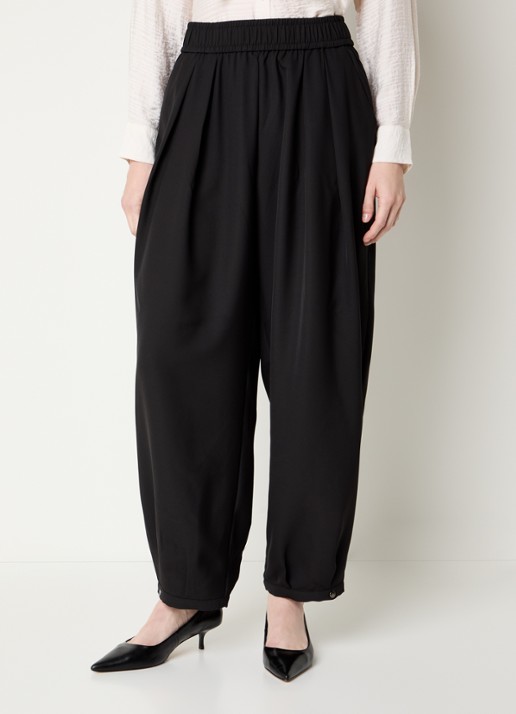 Mos Mosh Nuello high waist wide fit broek met steekzakken