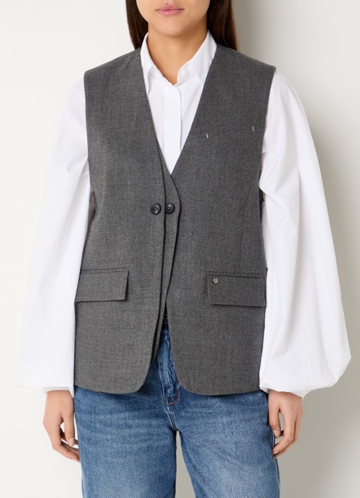 Mos Mosh Pippie gilet met klepzakken