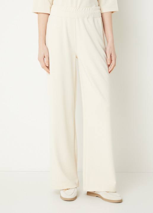 Moscow Jo high waist wide fit pantalon met steekzakken