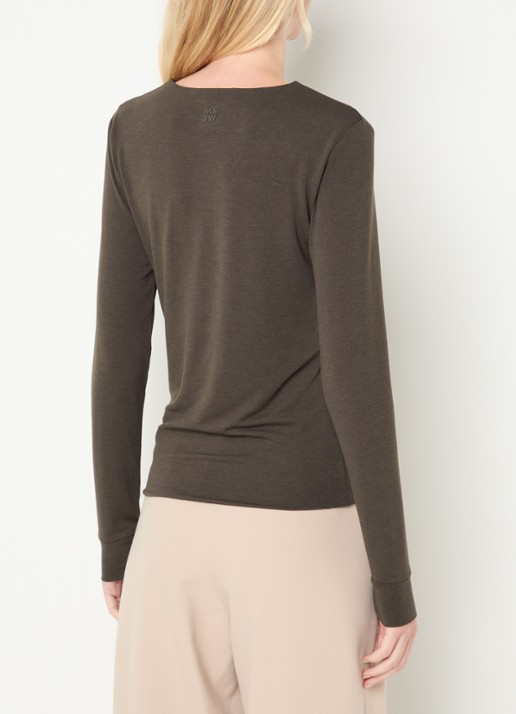 Moscow Lucia longsleeve met ronde hals - achterkant 2 antraciet