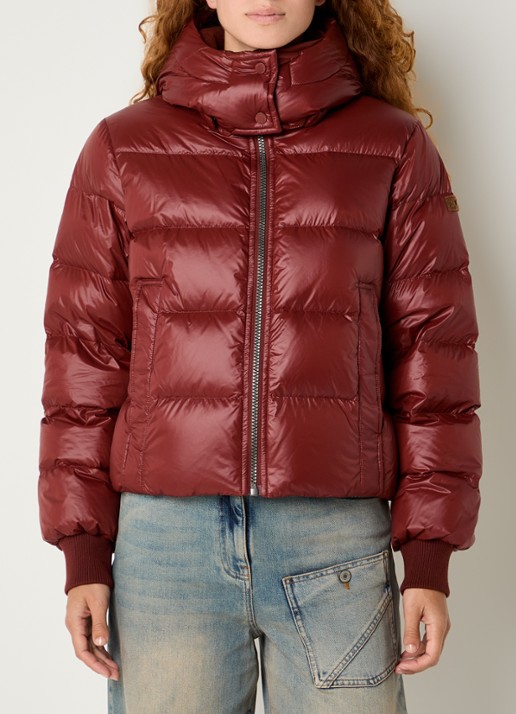 Moscow Marcy puffer jack met donsvulling en afneembare capuchon